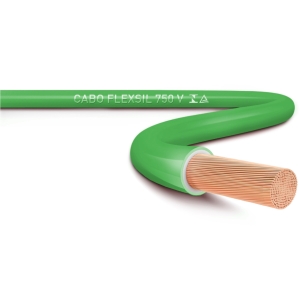 CABO FLEXIVEL FLEXSIL 750V 4,00MM 100M VERDE