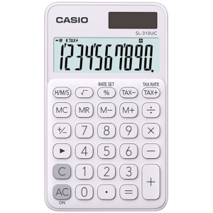 CALCULADORA DE BOLSO 10 DIGITOS BRANCA SL-310UC-WE