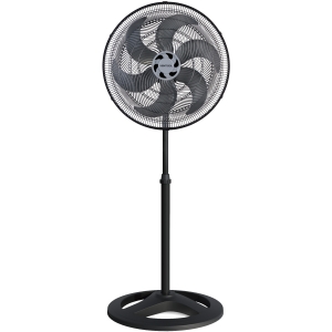 VENTILADOR OSC DE COLUNA TURBO 6 50CM 6 PAS - 220V - PRETO/PRATA