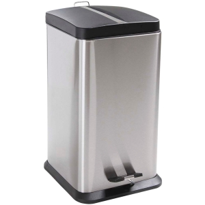 LIXEIRA INOX QUADRADA 20 LITROS JASPE 008234