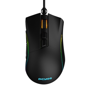 MOUSE GAMER PCYES VALUS - 12400 DPI - RGB - 8 BOTÕES - PMGVLBV
