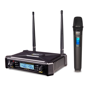 MICROFONE SEM FIO COM TRASMISSAO DIGITAL UHF 700 PRO - SAUHF700PRO