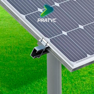 KIT ESTRUTURA DE SOLO 8 PAINEIS 4800 GALVANIZADO FOGO PRATYC
