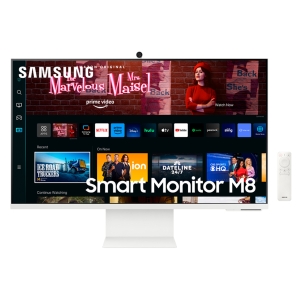 MONITOR SAMSUNG SMART M8 32" UHD 4K PLATAFORMA TIZEN, 60HZ, WIFI, HDMI, BRANCO - LS32CM801ULXZD