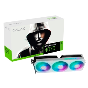 GPU GALAX RTX 4070 WHITE 1-CLICK OC 12GB GDDR6X 192BITS - 47NOM7MD7KWH