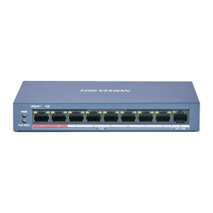 SWITCH 9 PORTAS POE 10/100 - DS-3E0109P-E/M(B)