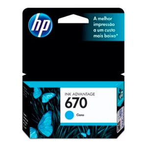 CARTUCHO DE TINTA HP 670 CIANO CZ114AB