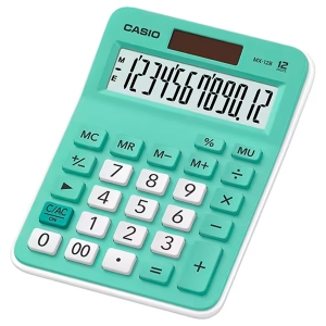 CALCULADORA DE MESA 12 DIGITOS VERDE MX-12B-GN