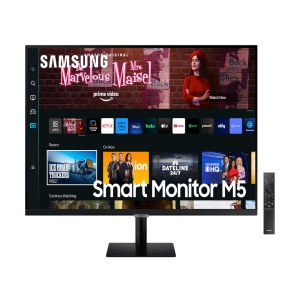 MONITOR SAMSUNG SMART 27" FHD VA 4MS 60HZ TIZEN SMART HUB USB HDMI BT WI-FI SPEAKER PRETO SÉRIE M5 - LS27CM500ELXZD