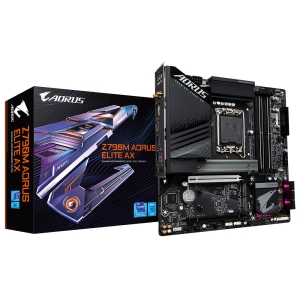 PLACA MÃE GIGABYTE INTEL Z790M AORUS ELITE AX MATX LGA 1700 M.2 NVME WI-FI 4XDDR5 MAX. 192GB 1X DP 1X HDMI 1X TYPE-C