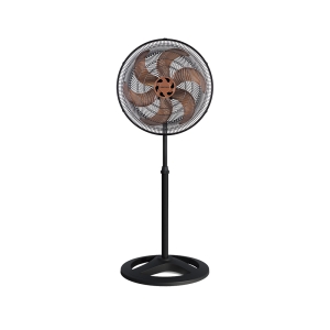 VENTILADOR OSC DE COLUNA TURBO 50CM 6 PÁS - 220V - PRETO/BRONZE