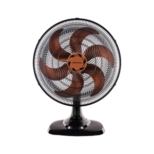 VENTILADOR OSC MESA TURBO 6 50CM 6 PÁS - 127V - PRETO/BRONZE