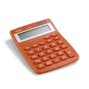 CALCULADORA DE MESA 12 DIGITOS MV-4128 LARANJA