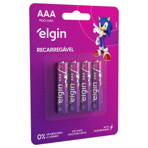 PILHA RECARREGAVEL AAA 900MAH C/4 82169