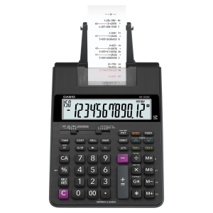 CALCULADORA COM BOBINA PRETA HR-100RC-BK-B-DC