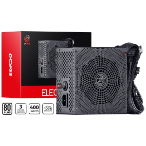 FONTE GAMER PCYES ELECTRO V2 400W 80 PLUS WHITE - ELV2WHPTO400W