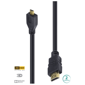 CABO HDMI 2.0 MICRO HDMI 4K 2M H20MC-2