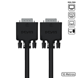 CABO VGA 15 PINOS MACHO 10M - PVM15-10