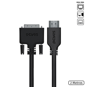 CABO DVI-D PARA HDMI 2.0 2M - PDHM20-2
