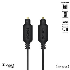 CABO OPTICO TOSLINK MACHO 5M - POD-5