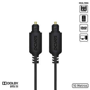 CABO OPTICO TOSLINK MACHO 10M - POD-10