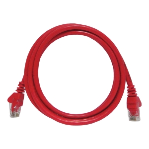 PATCH CORD CCA CFTV CAT6 26AWG 1.5M VERMELHO