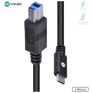 CABO USB TIPO C X USB B IMPRESSORA V3.2 2M C32UBM-2