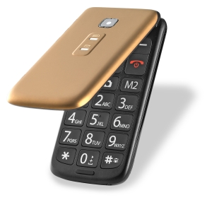 CELULAR FLIP VITA DUAL CHIP GOLD P9043