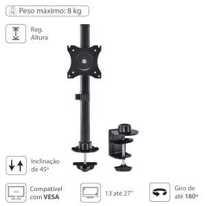 SUPORTE PARA MONITOR 13'' A 27'' SM-340A