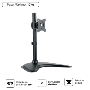 SUPORTE PARA MONITOR 13'' A 27'' PLMSM01B