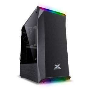 GABINETE GAMER BOREALIS PT LED RGB