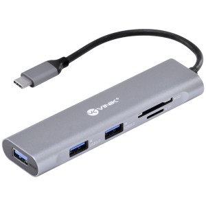 HUB USB TIPO C / TYPE C PARA 3 USB 3.0 + LEITOR DE CARTAO HC-1