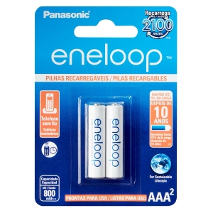 PILHA RECARREGAVEL 800MA AAA C/2 BK-4MCCE/2BB