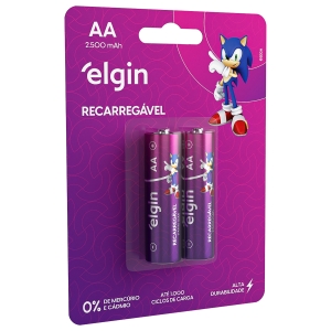 PILHA RECARREGAVEL AA 2500 MAH C/2 82172