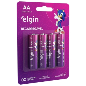 PILHA RECARREGAVEL AA 2500 MAH C/4 82173