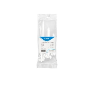 KIT CINTA ABRACADEIRA NYLON 125PCS BRANCA