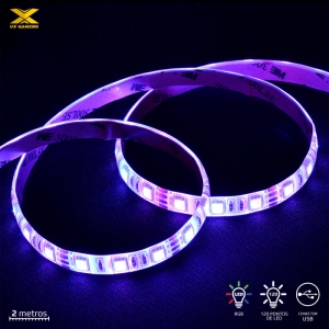 FITA DE LED RGB USB 2 METROS - LRU2