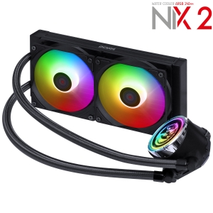 WATER COOLER PCYES NIX 2 240MM ARGB - TDP 250W - PCYWCNIX240