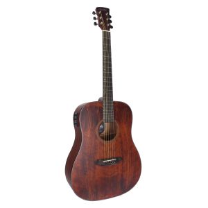 VIOLÃO ELÉTRICO CORAL 41" -  TAMPO SÓLIDO EM SPRUCE - DARK WOOD - EQ 3 BANDAS - VGAC1954DW41