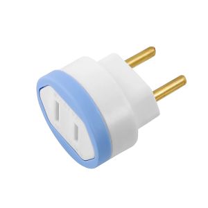 ADAPTADOR PINO CHATO 2P 10A/250V BR C/ 12UN DN1549