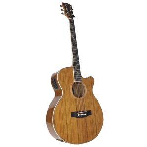 VIOLÃO ELÉTRICO MISTI 40" - TAMPO E CORPO EM WALNUT - ACABAMENTO GLOSS HQ - EQ 3 BANDAS - TVMT1954