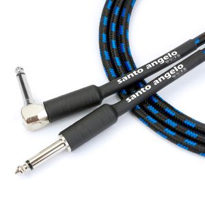 CABO DE GUITARRA ANGEL TX  0,30 MM P10/P10 90º 15FT 4,57M TEXTIL