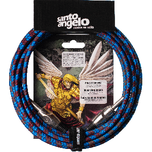 CABO DE GUITARRA ANGEL TX 0,30 MM P10/P10 90º 20FT 6,10M TEXTIL