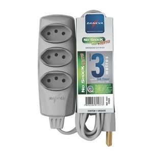 EXTENSAO NOSHOCK 90 PP 3X0,75 2P+T 10A CZ 3M DN1537