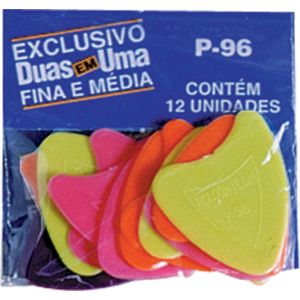 PALHETA 2 EM 1 0,50/0,75MM COLORIDA P96