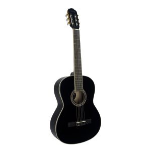 VIOLÃO CLÁSSICO ACÚSTICO LORENZZO 39" NYLON PRETO VTL1954P