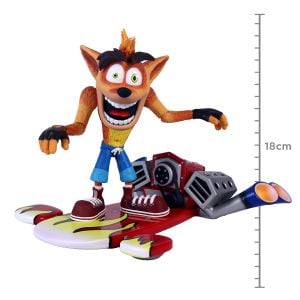 ACTION FIGURE CRASH BANDICOOT - CRASH - HOVERBOARD REF.: 41051