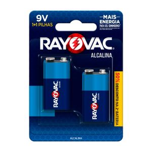BATERIA ALCALINA 9V COM 2 20985