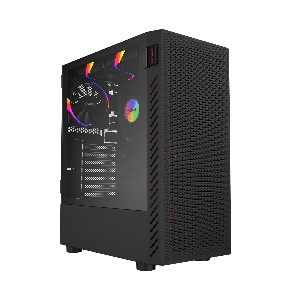 GABINETE GAMER BOLTER BLACK VULCAN - LATERAL EM VIDRO - PCYES - GBBVPBR