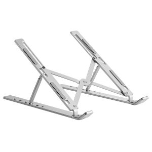 SUPORTE PARA NOTEBOOK DE ATÉ 15" DOBRÁVEL E COM 7 REGULAGENS PRATA - SN110